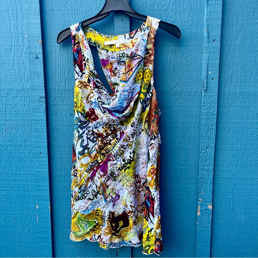 RACHEL Rachel Roy Multicolor Abstract Mini Dress